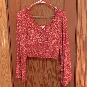 Floral Peasant style shirt